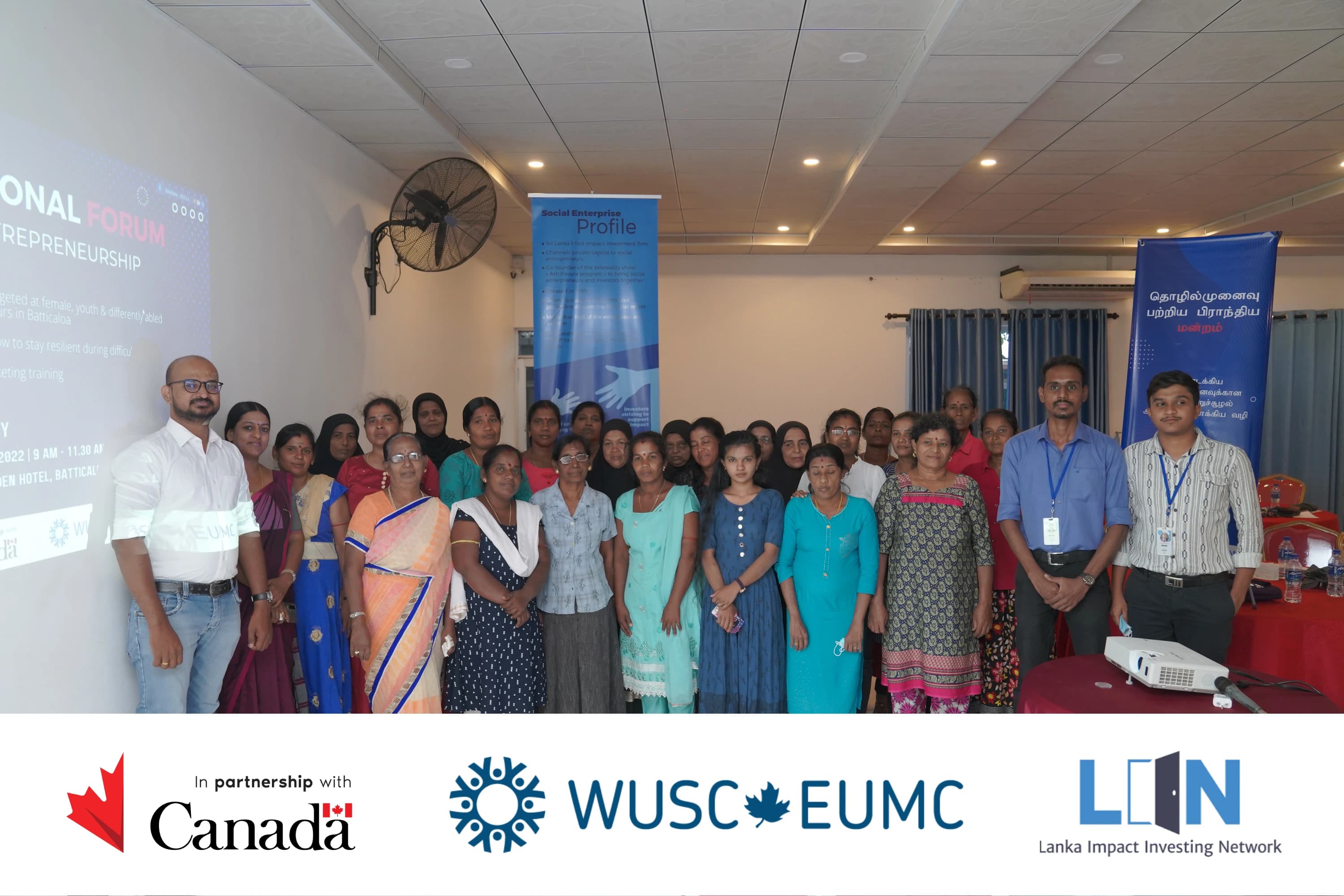 Development and Mentoring of Women, Youth and Differently-abled Entrepreneurship in Batticaloa